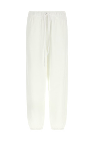 Logo embroidery joggers White