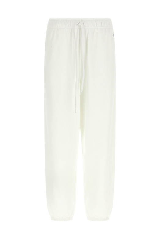 Logo embroidery joggers White