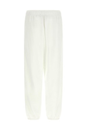 Logo embroidery joggers White