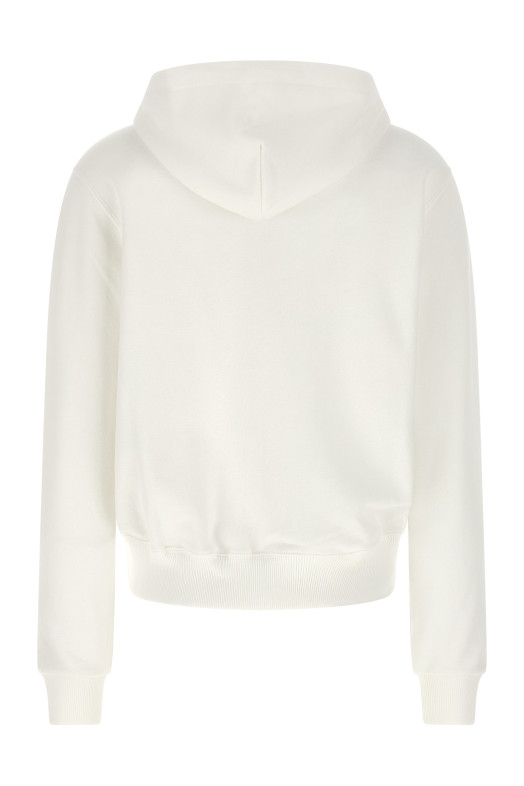 Logo embroidery hoodie White