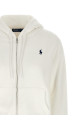 Logo embroidery hoodie White