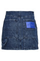 Мини-юбка для мотоциклисток Синяя OFF-WHITE (OWYF019S23DEN00145004500)