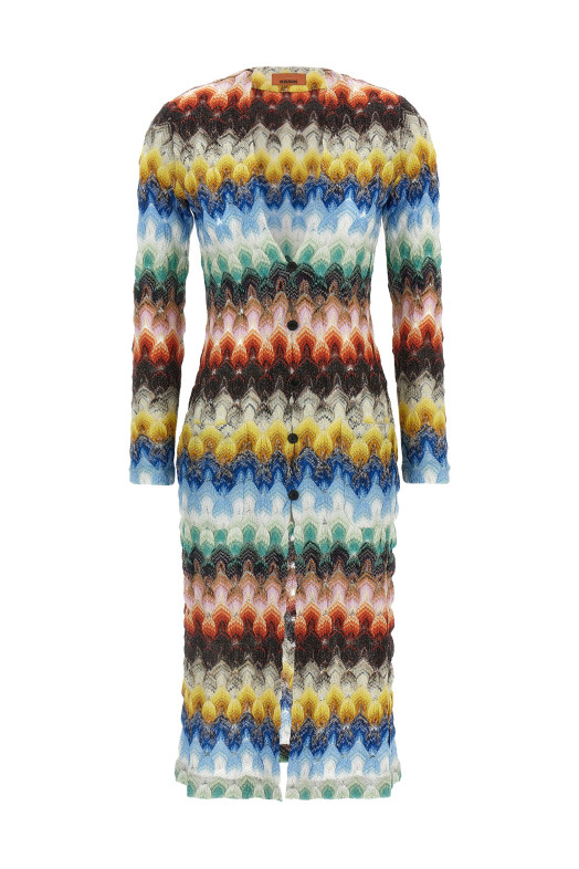 Lamé lace cardigan Multicolor