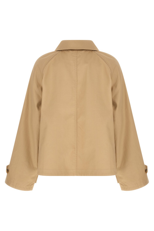 Cotton twill jacket Beige