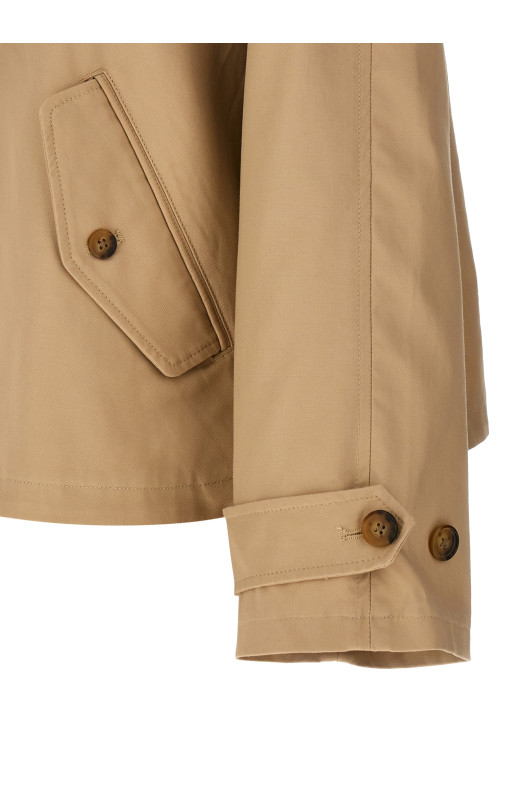 Cotton twill jacket Beige