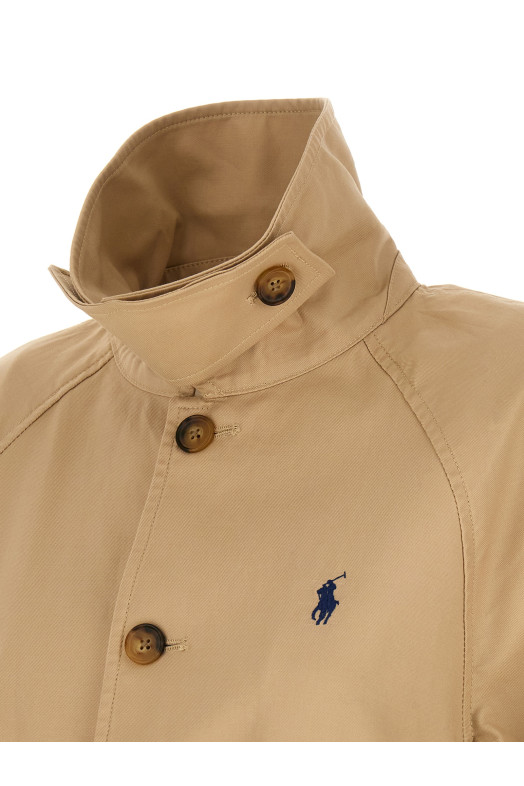 Cotton twill jacket Beige