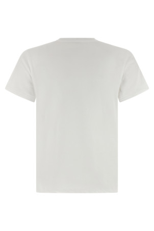 Logo embroidery t-shirt White