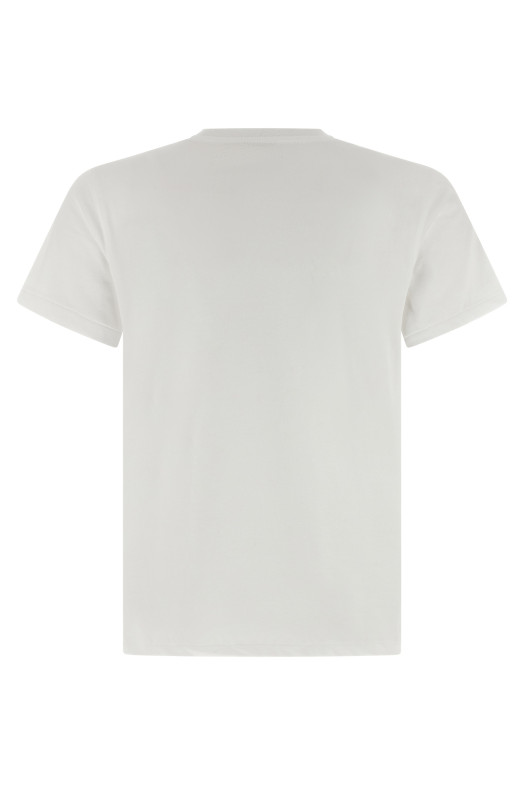 Logo embroidery t-shirt White