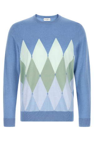 Argyle sweater BLUE