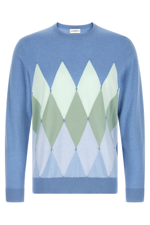 Argyle sweater BLUE