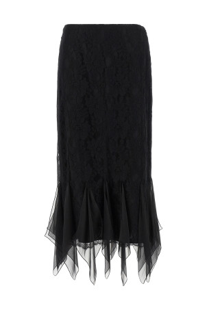 Valentino Garavani lace skirt Black