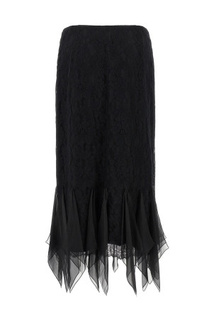 Valentino Garavani lace skirt Black