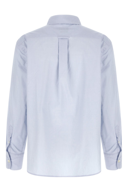 Embroidered cuffs shirt BLUE