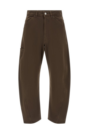 'Twisted workwear' pants Brown
