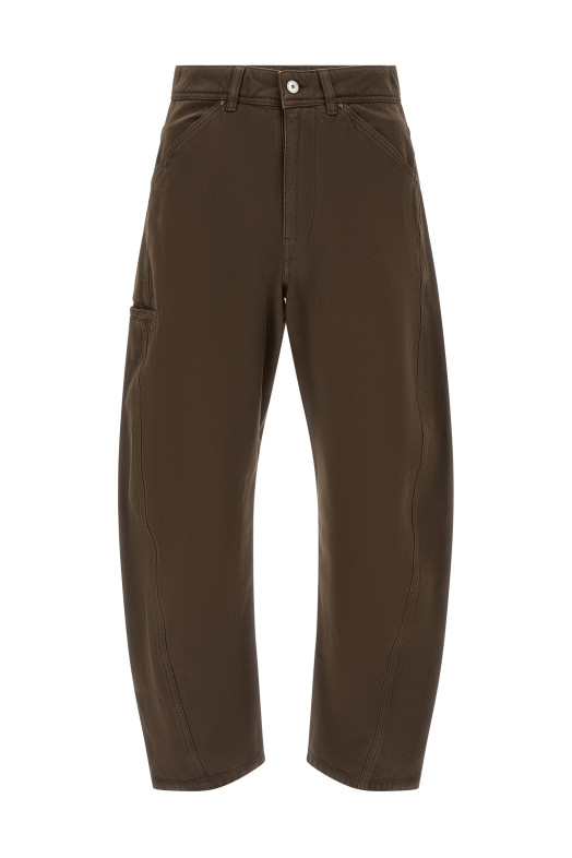 'Twisted workwear' pants Brown