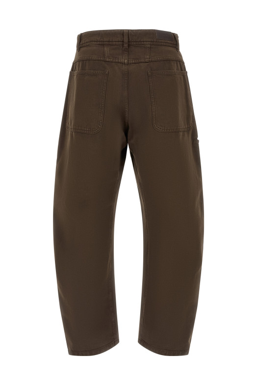 'Twisted workwear' pants Brown