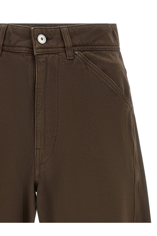 'Twisted workwear' pants Brown