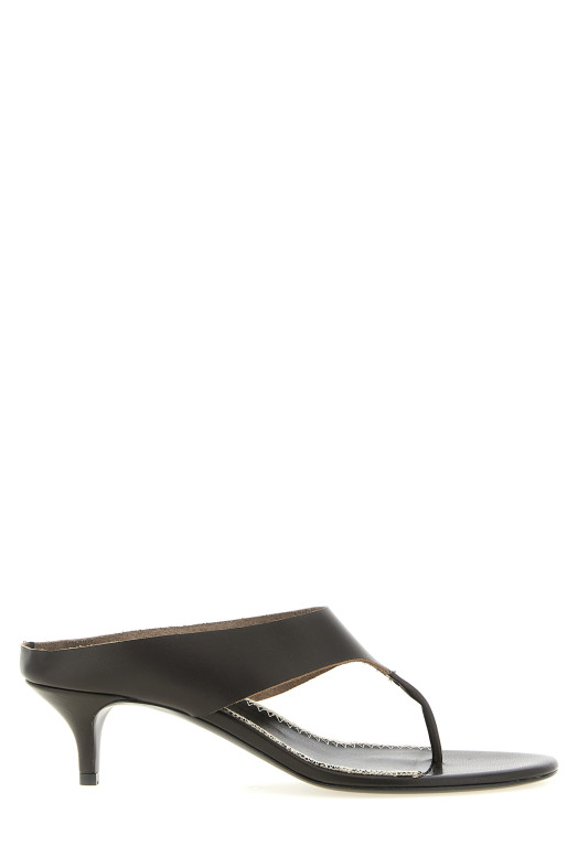 Leather sandals Brown