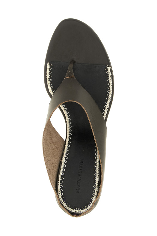 Leather sandals Brown