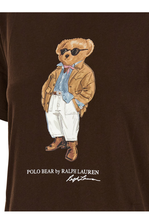 'Polo Bear' T-shirt Brown