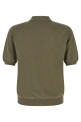 Cotton knit polo shirt Green