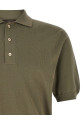 Cotton knit polo shirt Green