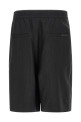 Pinstripe bermuda shorts Black