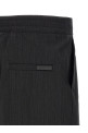 Pinstripe bermuda shorts Black