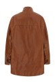 Antiqued leather caban Brown