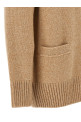 Logo button cardigan Beige