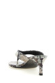 Snake leather mules Gray