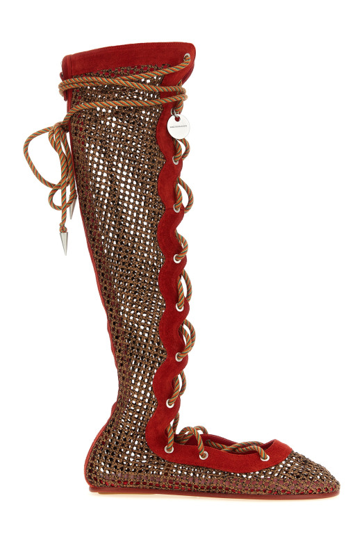 'Reticella' boots Red