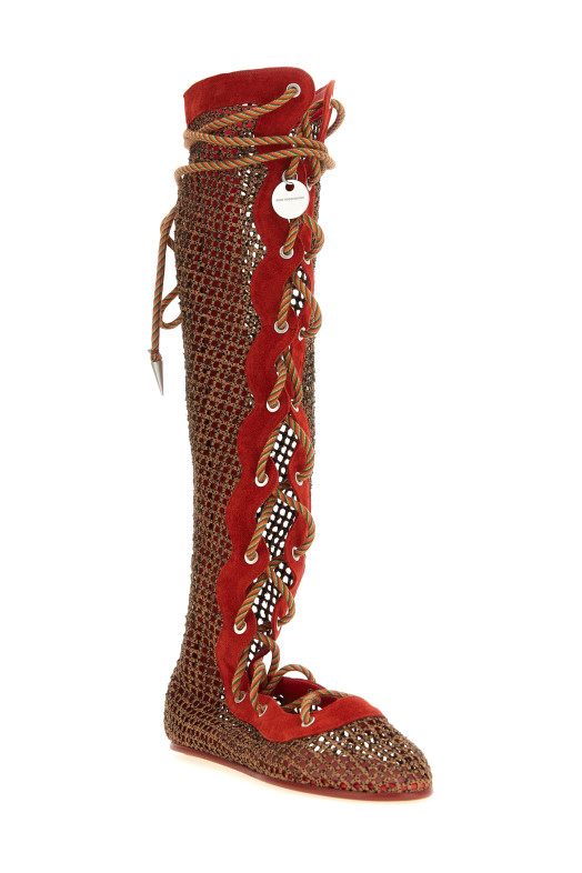 'Reticella' boots Red