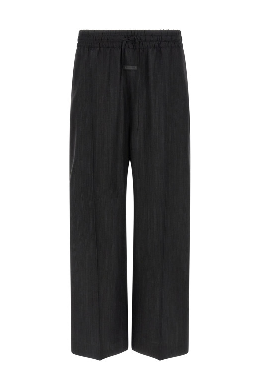 Wool pants Black