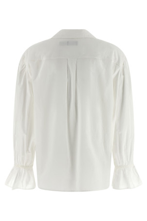 Shirt with drawstring White