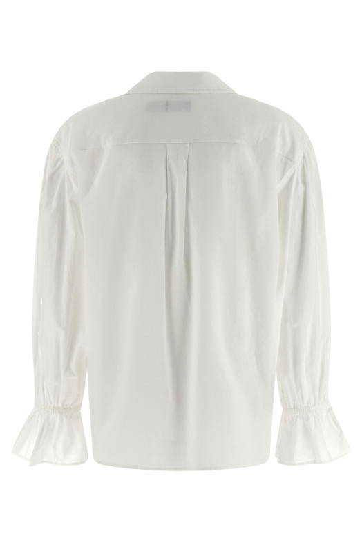 Shirt with drawstring White