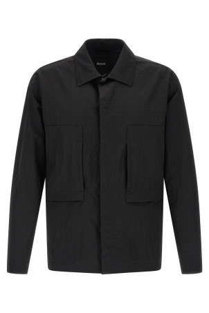 Shacket rippled effect Black