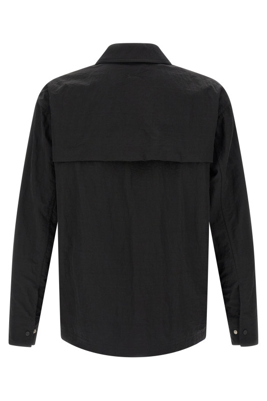 Shacket rippled effect Black