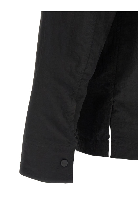 Shacket rippled effect Black