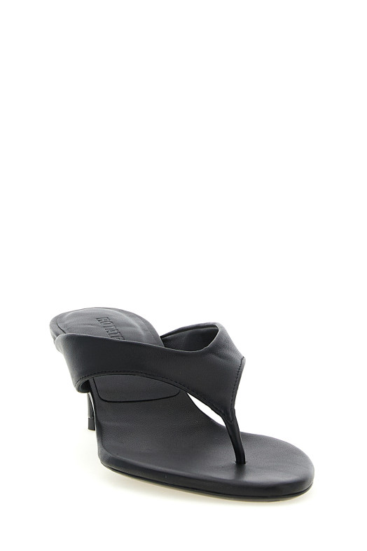 Leather mules Black