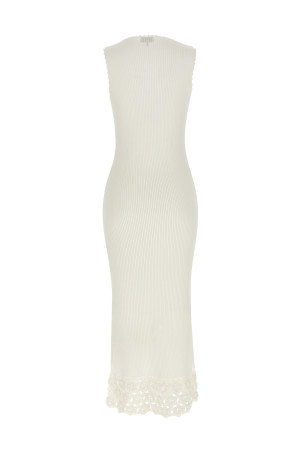 'Cotton Crochet' dress White