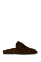 Brown suede Le Loafers slippers SAINT LAURENT (85239227DTT)