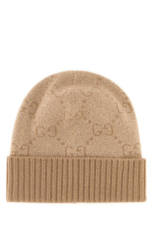 Beige cashmere blend beanie hat GUCCI (8529663GAMK)