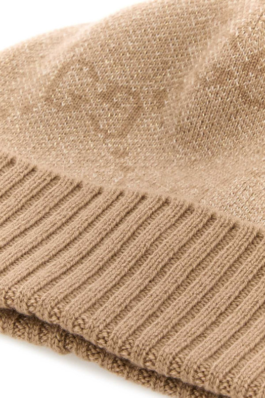 Beige cashmere blend beanie hat GUCCI (8529663GAMK)