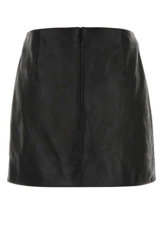 Black leather mini skirt GUCCI (864538XNBAC)