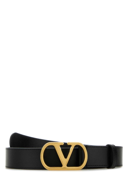 Black leather VLogo belt Black VALENTINO GARAVANI (8Y0T0SM3IYR)