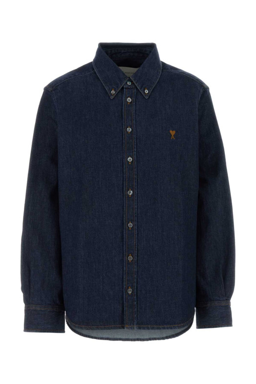 Blue denim shirt AMI (USH786DE0123)
