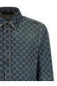 GG jacquard shirt Blue