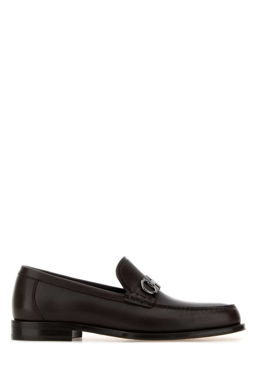 Dark brown leather Teatro loafers Brown SALVATORE FERRAGAMO (02A3777895713E)