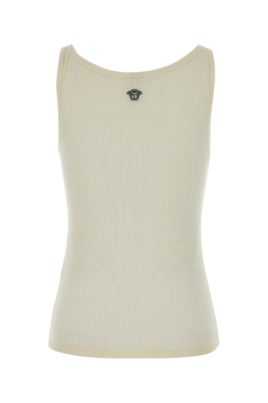 Cream wool tank top VERSACE (10236981A17548)